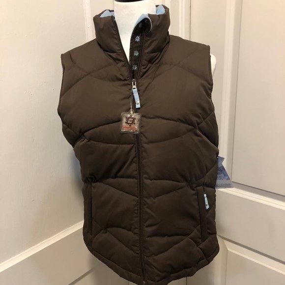 NWT Free Country Down Winter Snow Ski Bomber Vest Size M - Picture 1 of 8